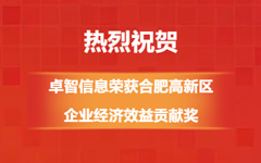 熱烈祝賀!卓智信息榮獲合肥高新區(qū)企業(yè)經(jīng)濟效益貢獻獎